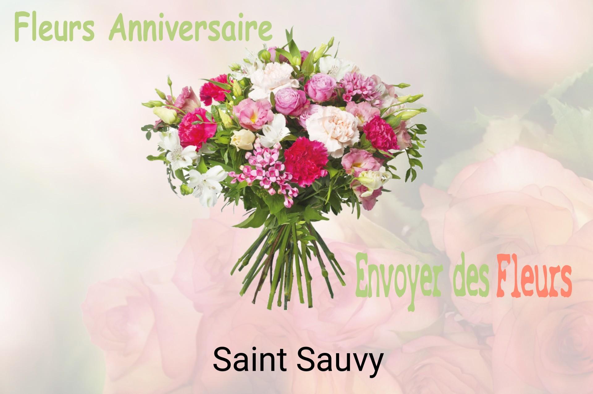 Bouquet de fleurs d’anniversaire livré à Saint-Sauvy
