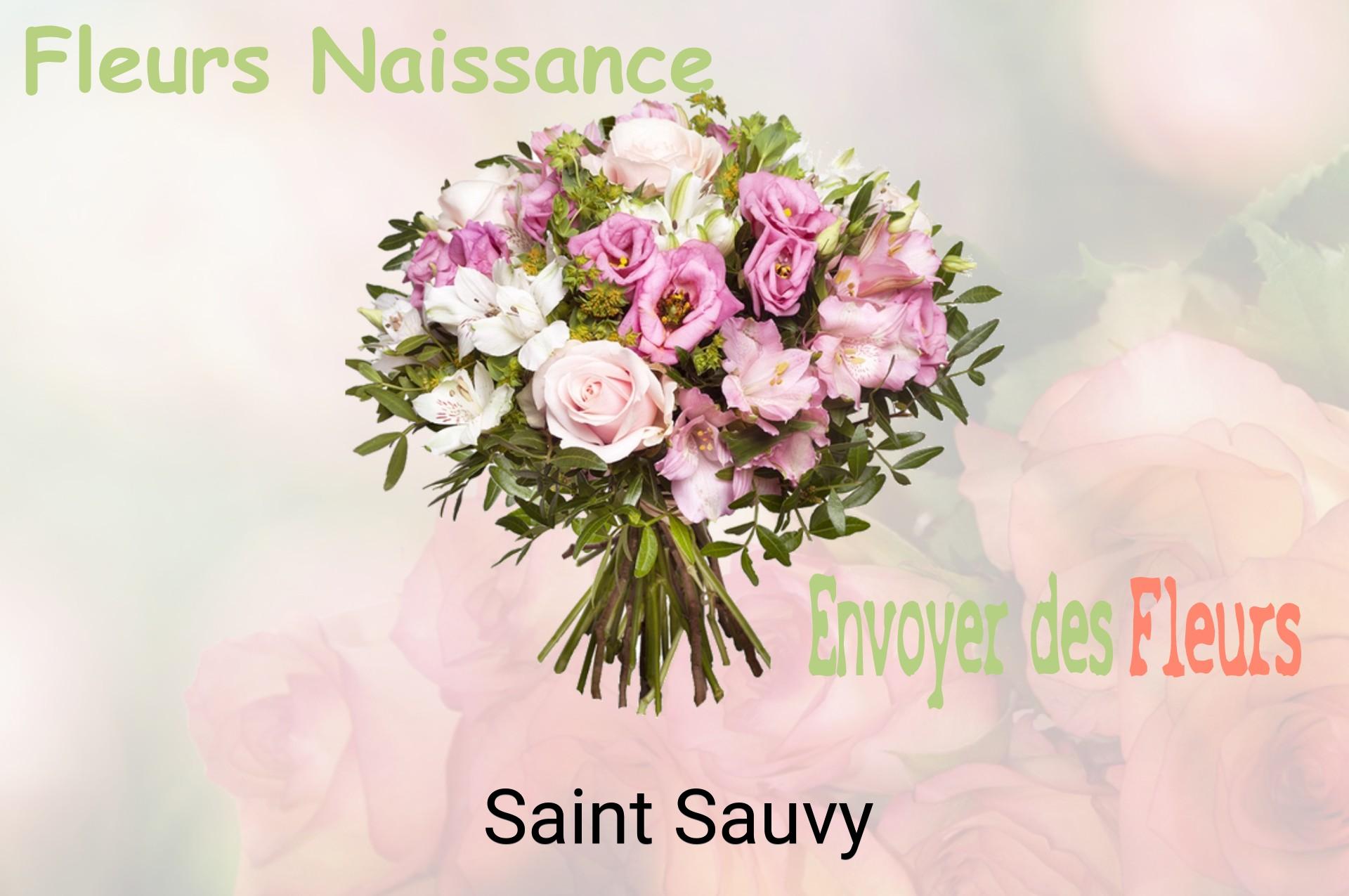Bouquet de fleurs de naissance livré à Saint-Sauvy